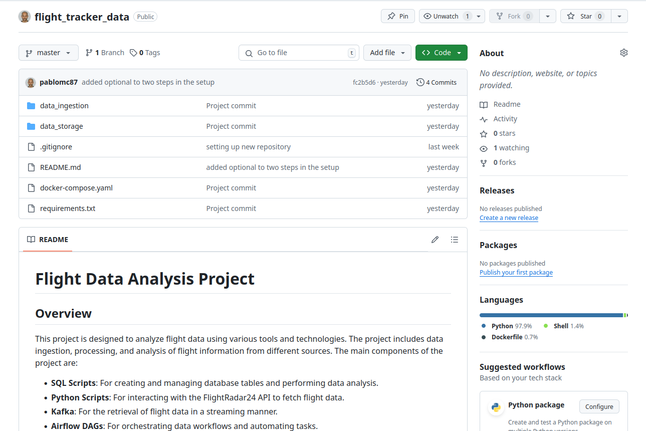 Flight Radar Tracker API